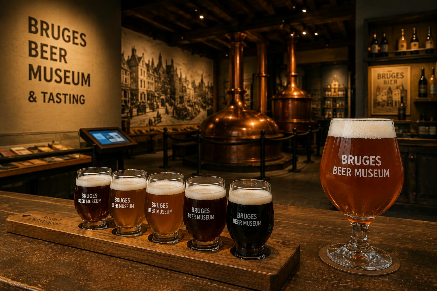 Eintrittskarte für das Brügger Biermuseum mit Verkostung und eSIM