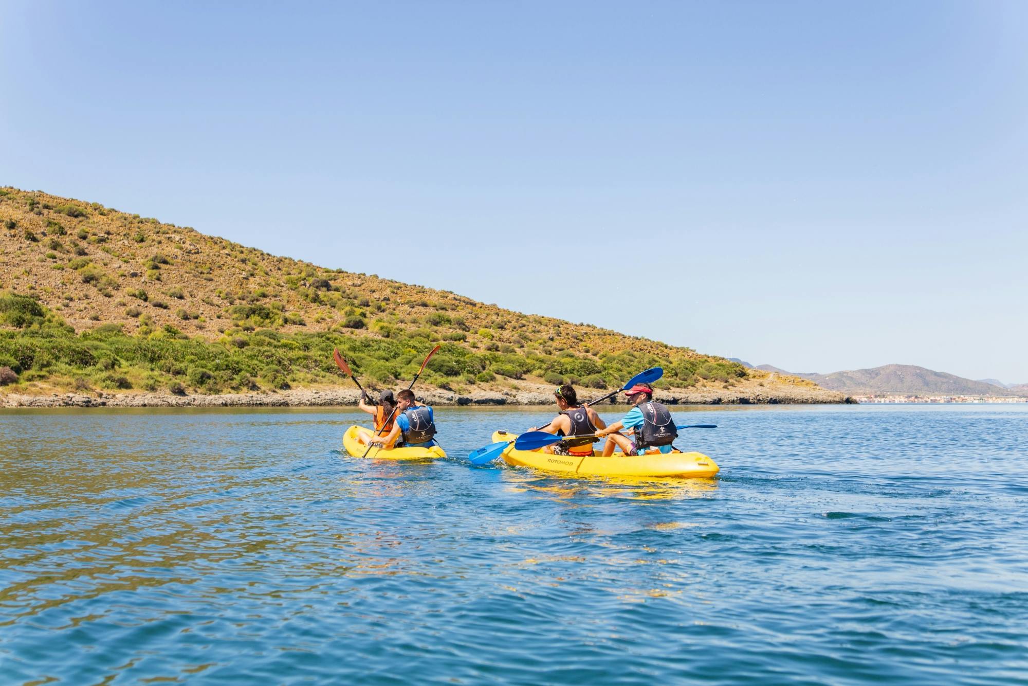 2-hour kayak tour around the 3 islands of the Mar Menor