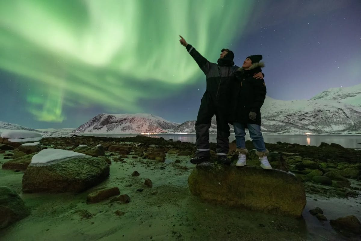 Busreis naar het noorderlicht vanaf Tromsø met professionele foto's