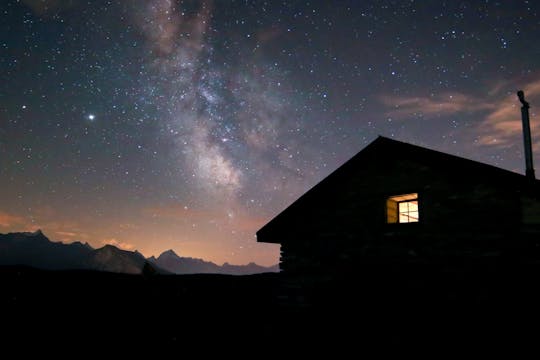 Alta Valle di Susa guided night hike with alpine dinner and bonfire