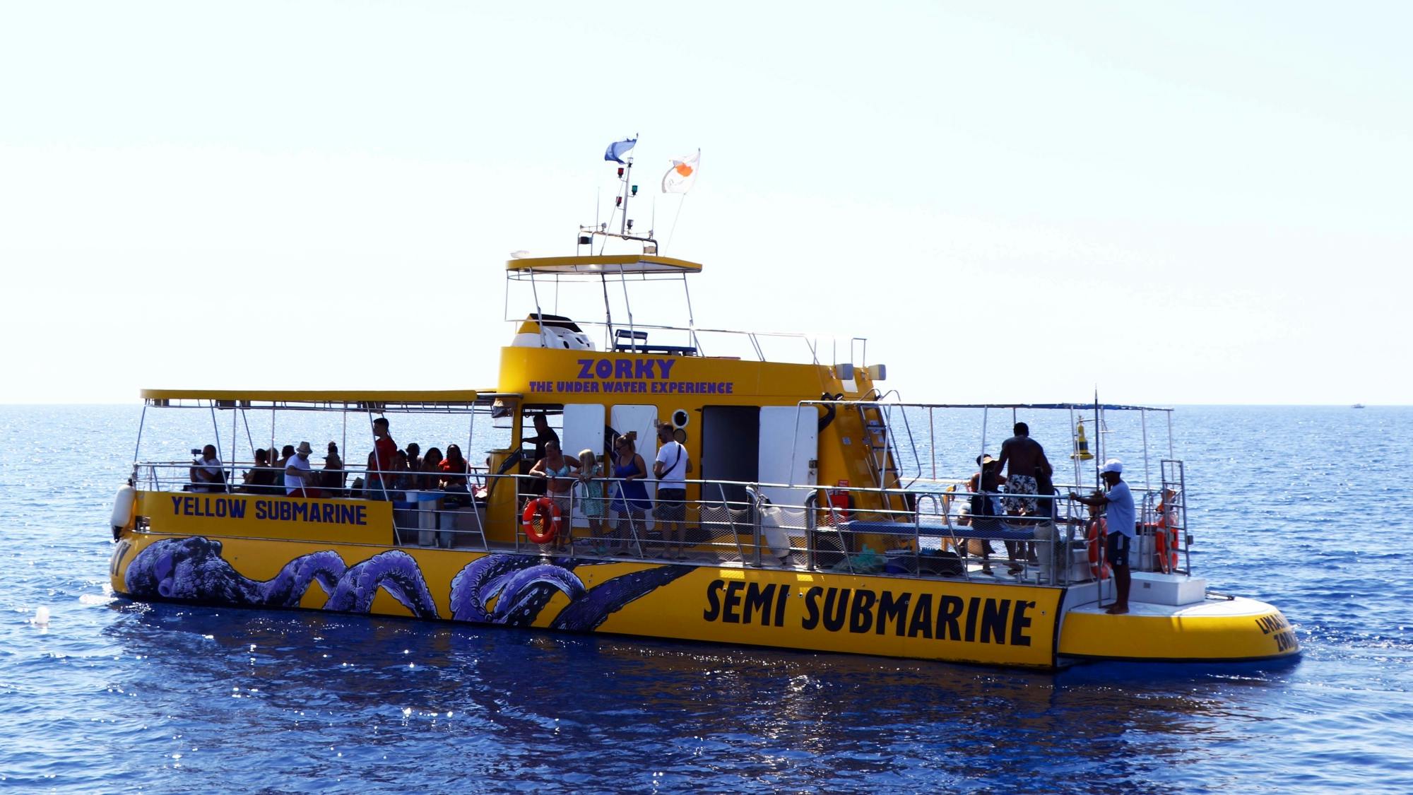 Yellow Submarine cruise with swim stop at the Ms Zenobia shipwreck