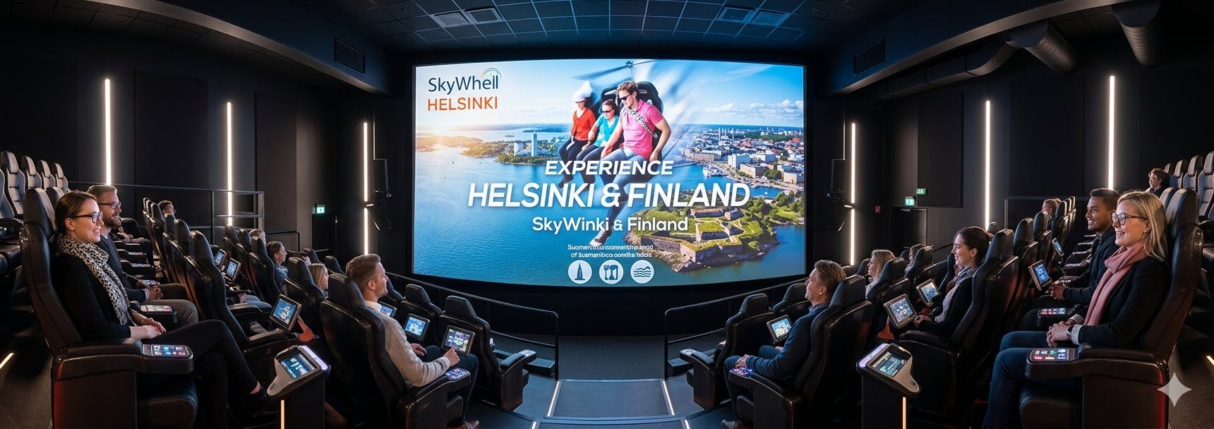 Ticket voor de Flying Cinema Tour door Helsinki met een eSIM van 1 GB