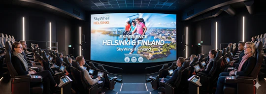 Flying Cinema Tour of Helsinki ticket with 1GB eSIM