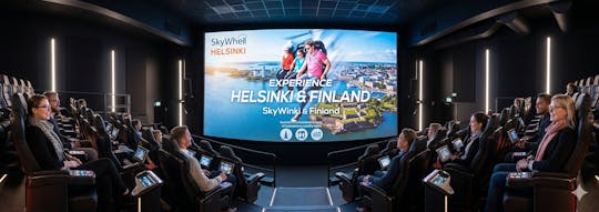 Ticket voor de Flying Cinema Tour door Helsinki met een eSIM van 1 GB