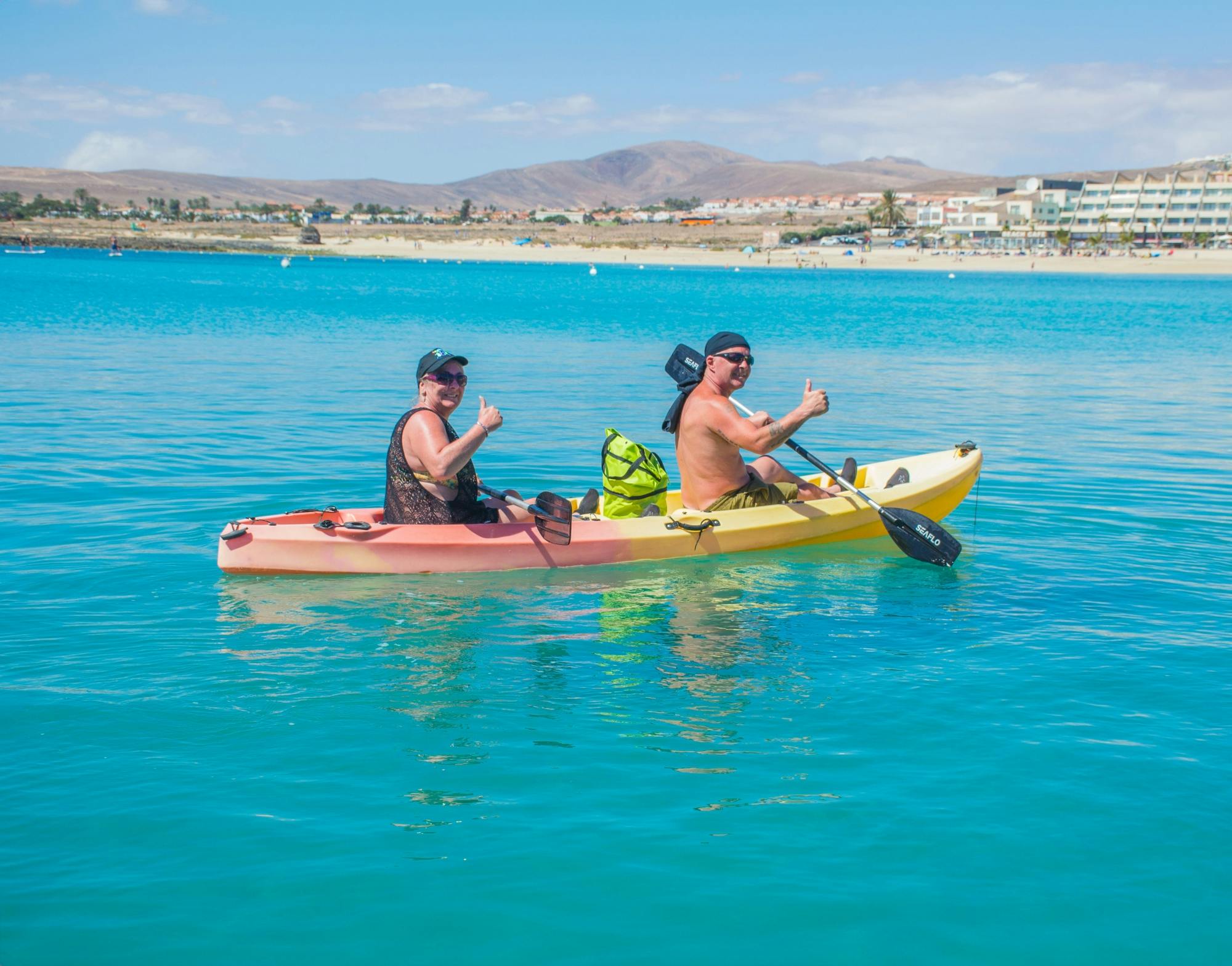 Double Kayak hire ticket from Caleta de Fuste harbour