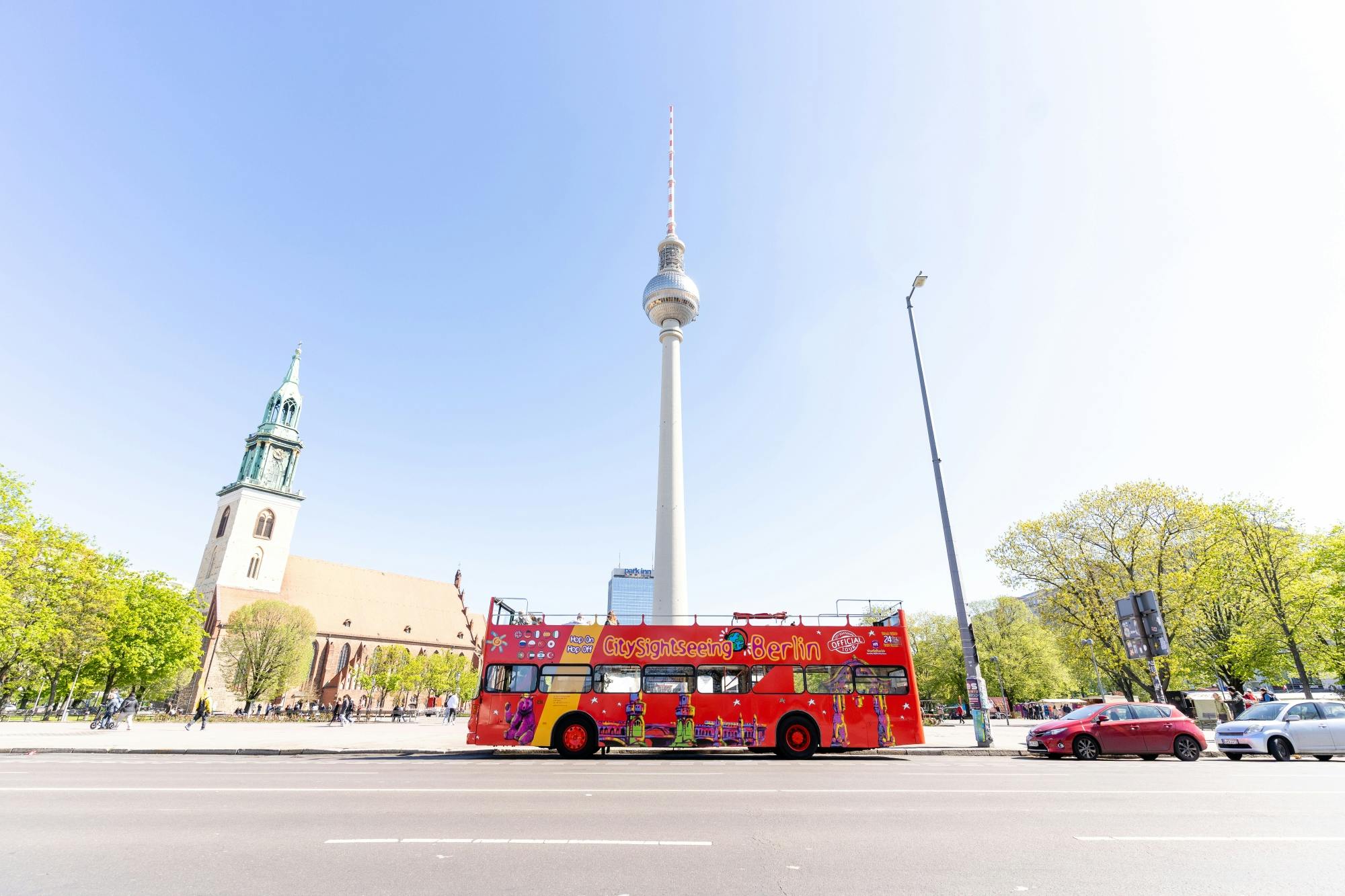 Berlin Red Sightseeing hop-on hop-off 24 or 48h bus