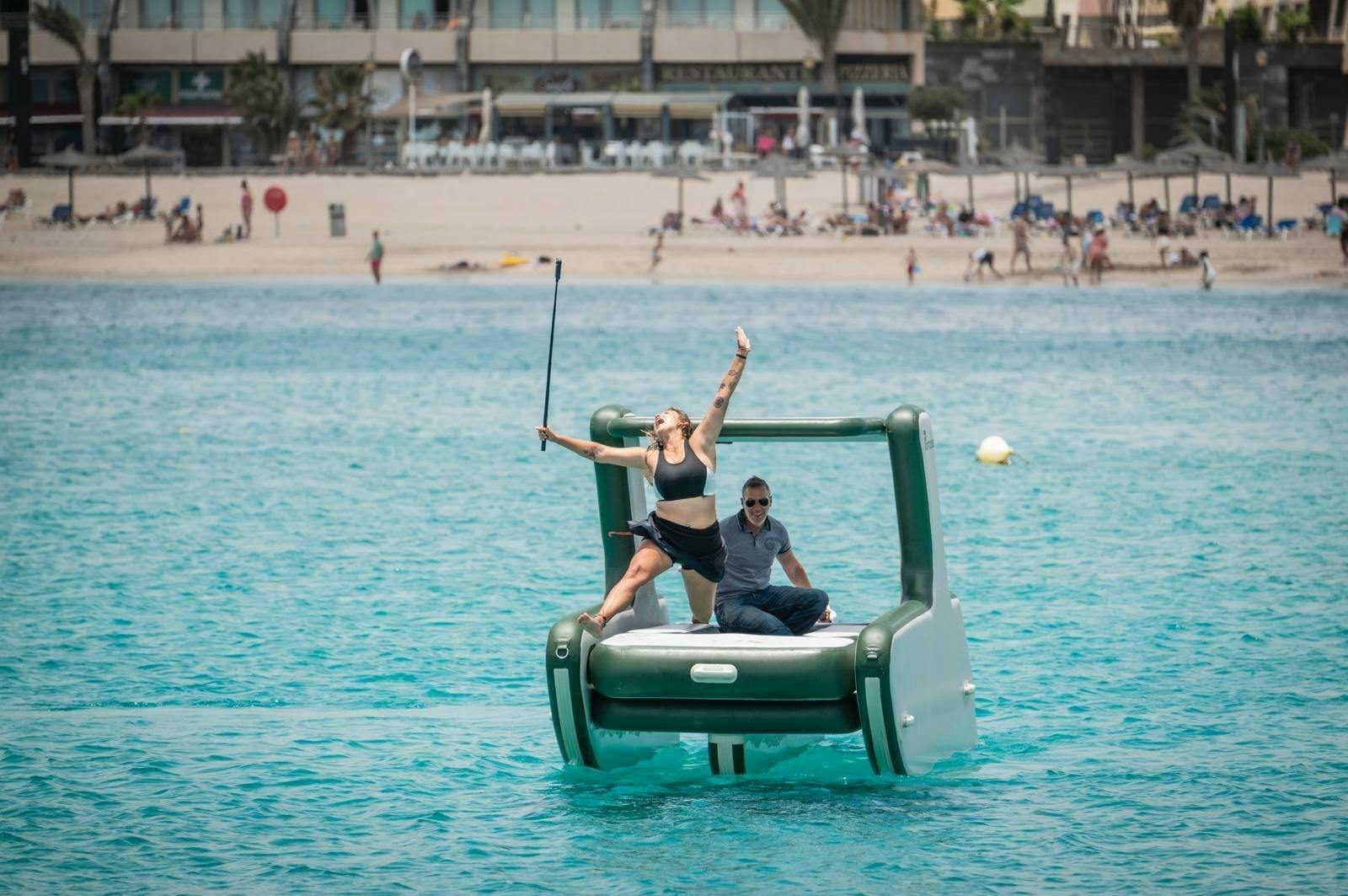 Electric Triboat hire from Caleta de Fuste harbour - 60 minutes