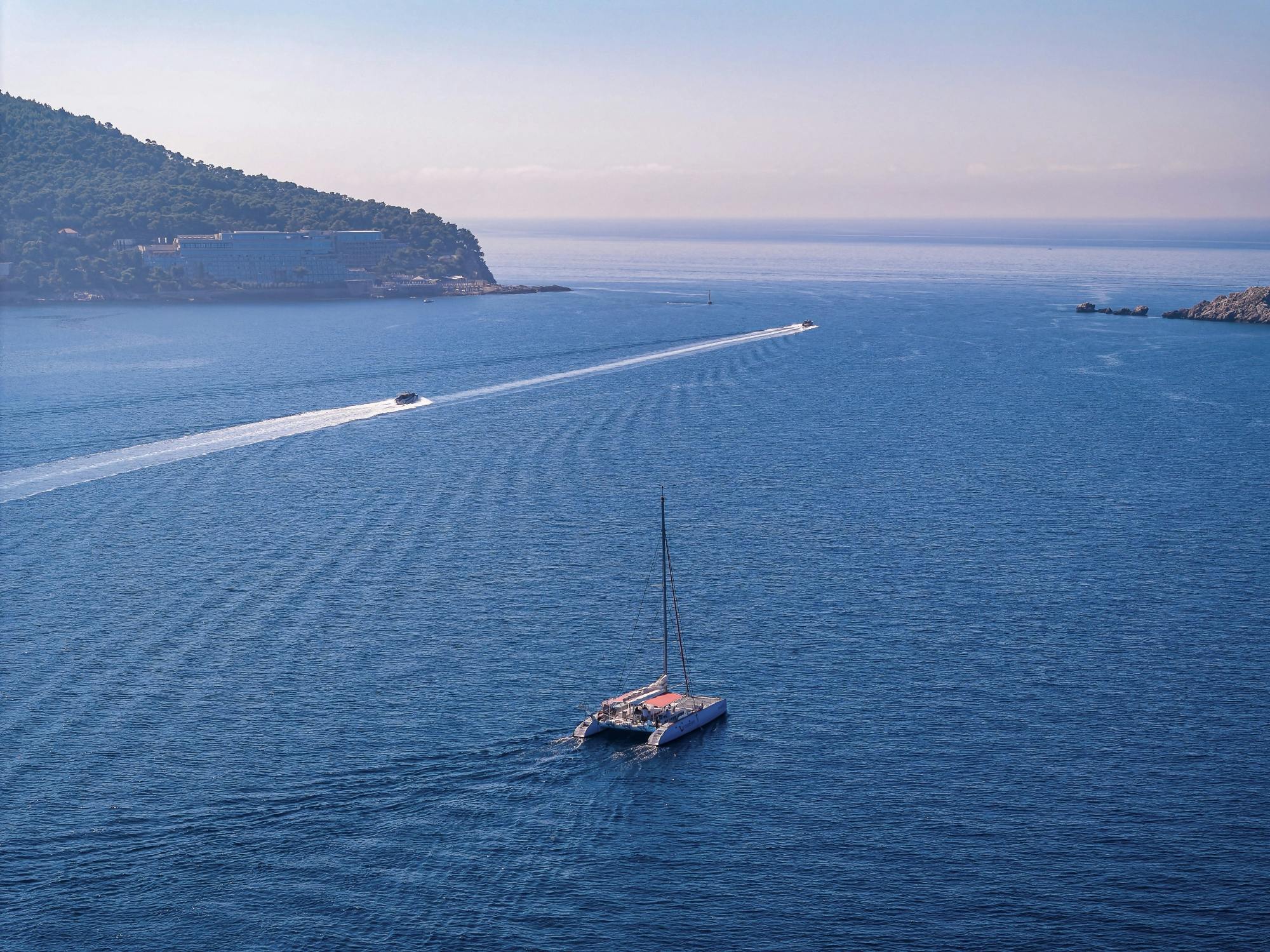 Chania Old Port Catamaran Cruises to Agioi Theodoroi Island