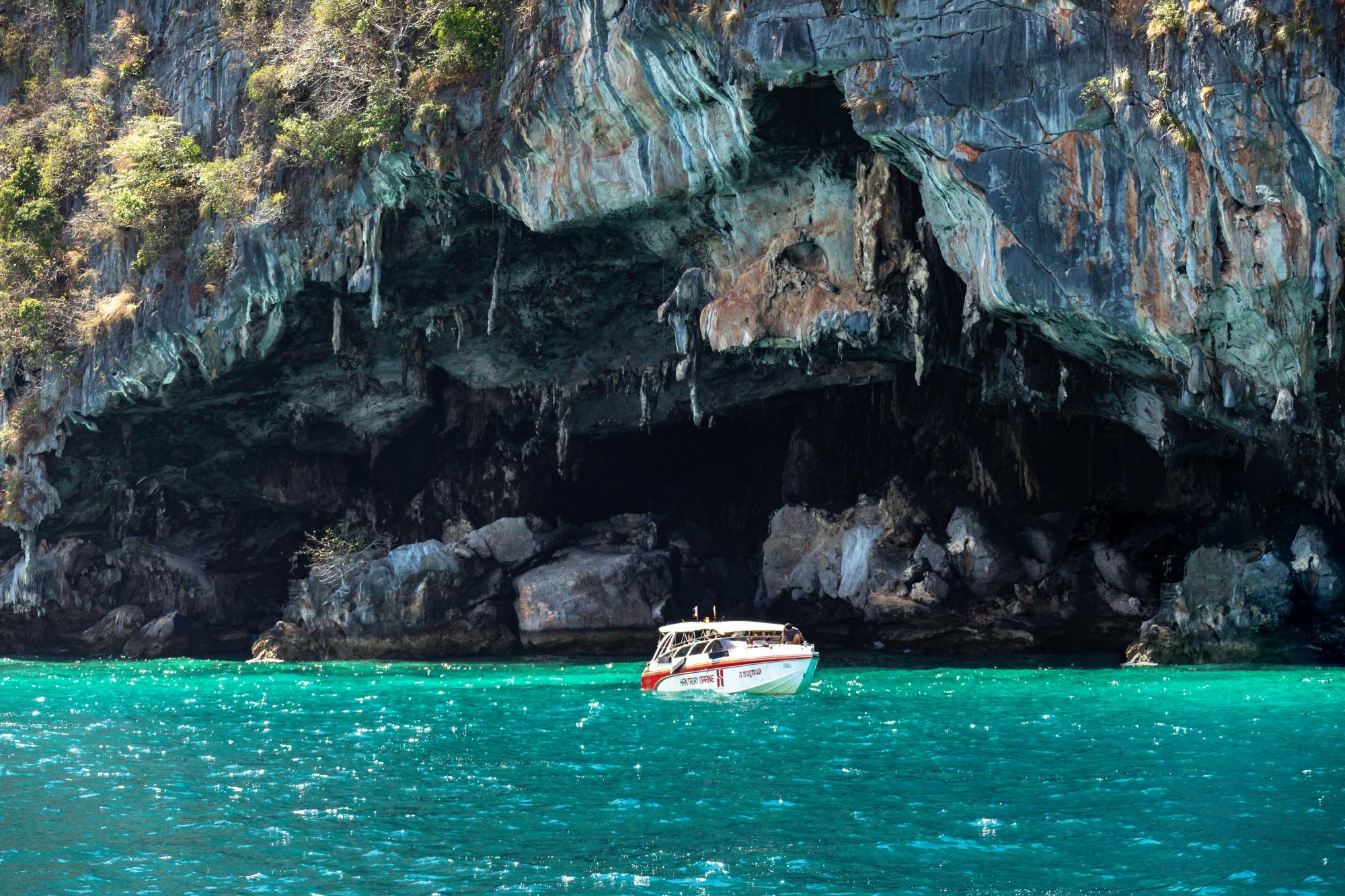 Full-day Phi Phi Islands tour with sunset by power catamaran from Phuket