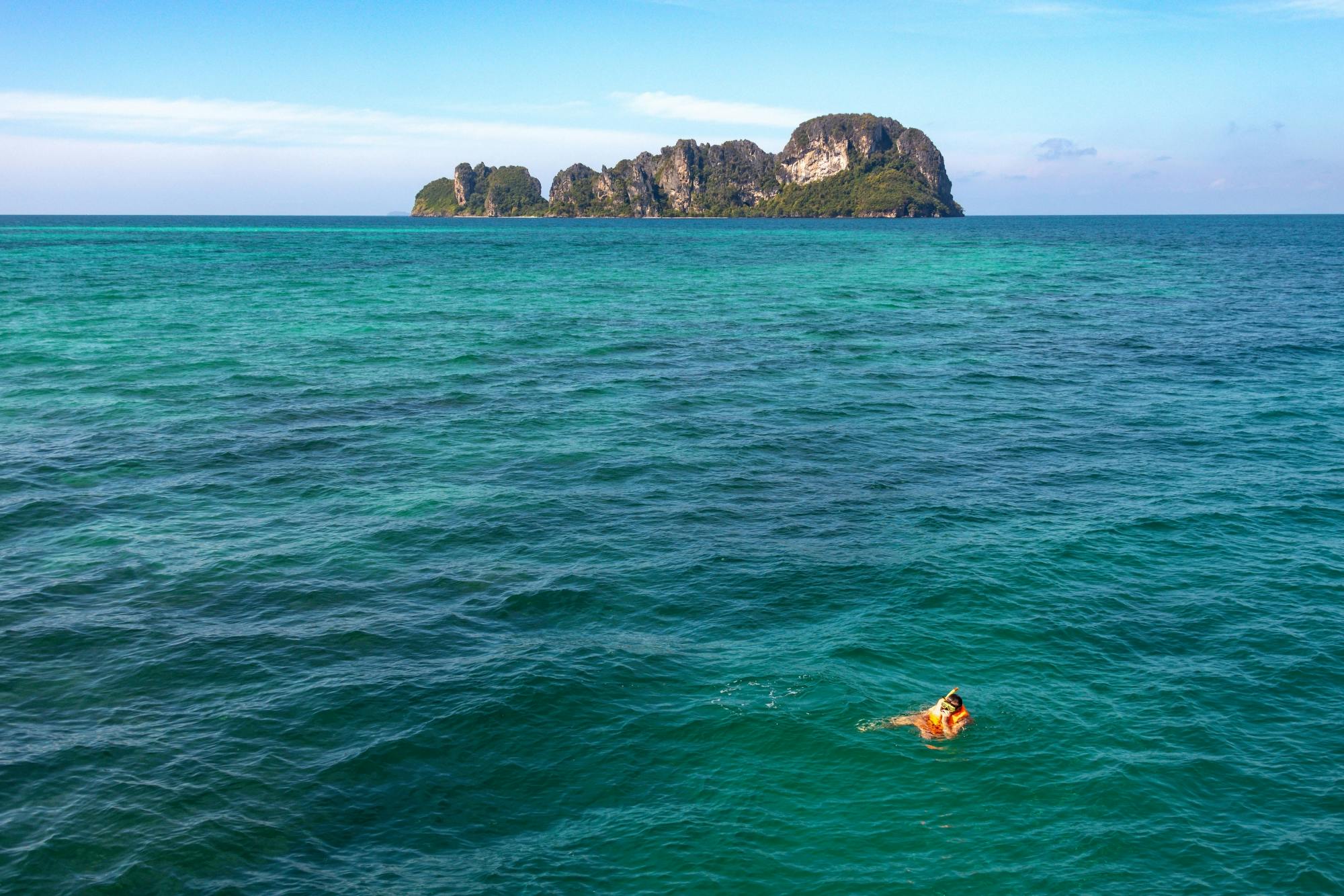Full-day Phi Phi Islands tour with sunset by power catamaran from Phuket