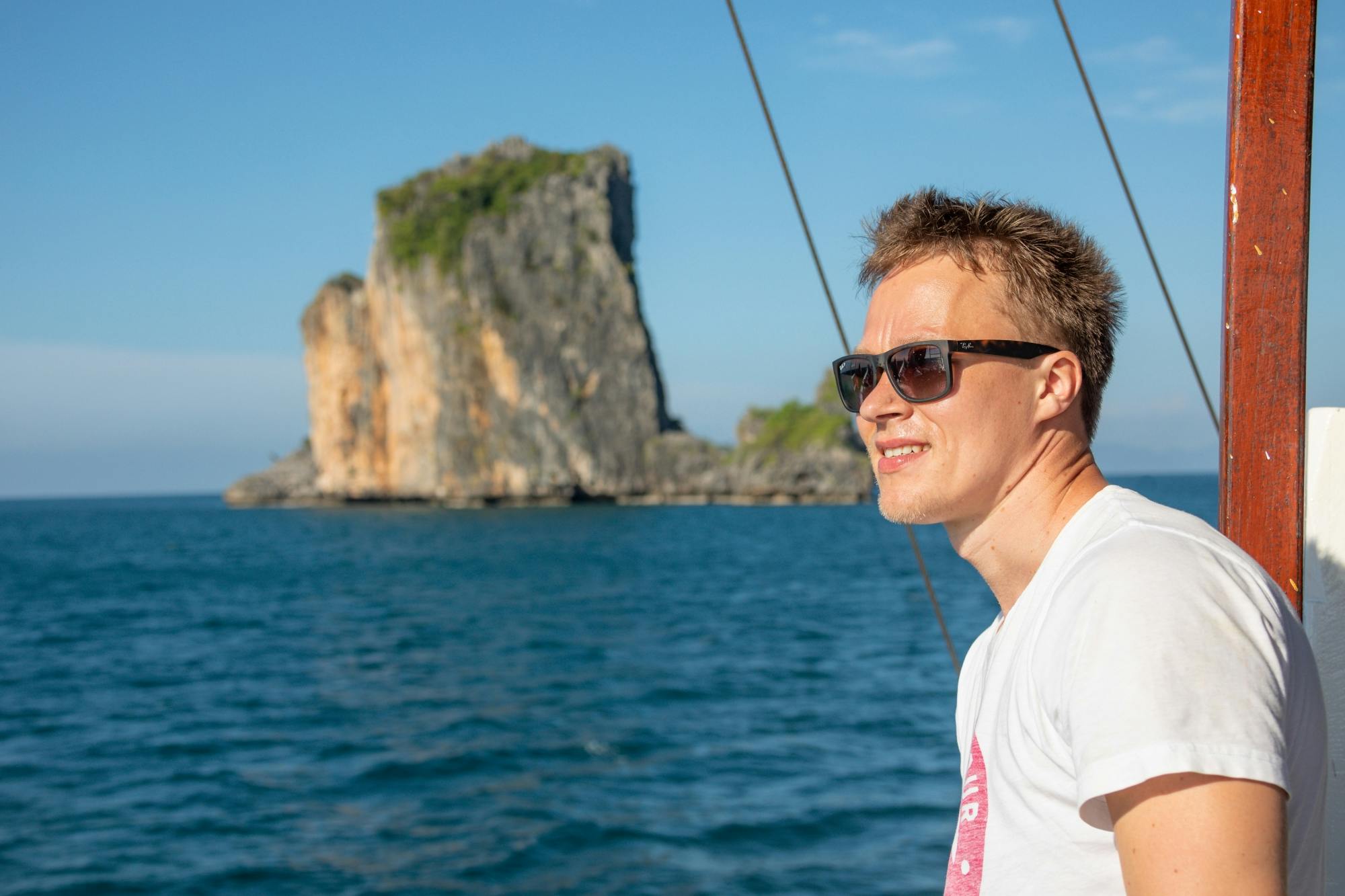 Full-day Phi Phi Islands tour with sunset by power catamaran from Phuket