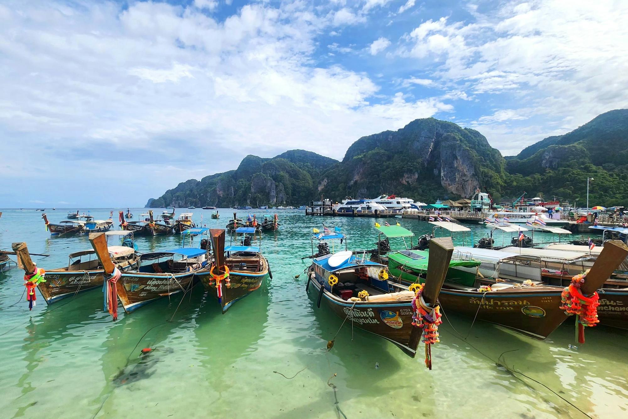Full-day Phi Phi Islands tour with sunset by power catamaran from Phuket