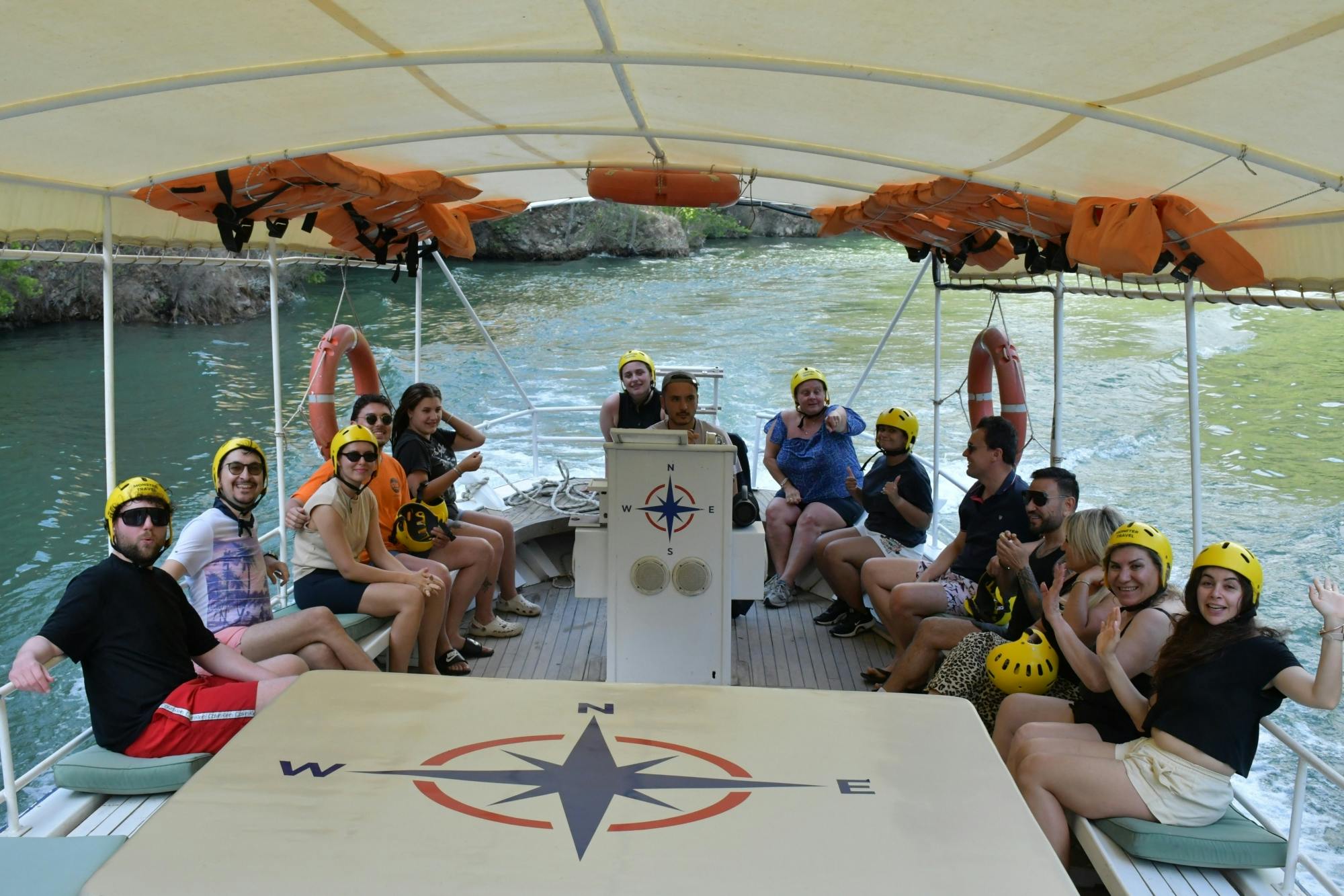Monster buggy and truck, jet boat and zip-line tour with boat cruise and lunch