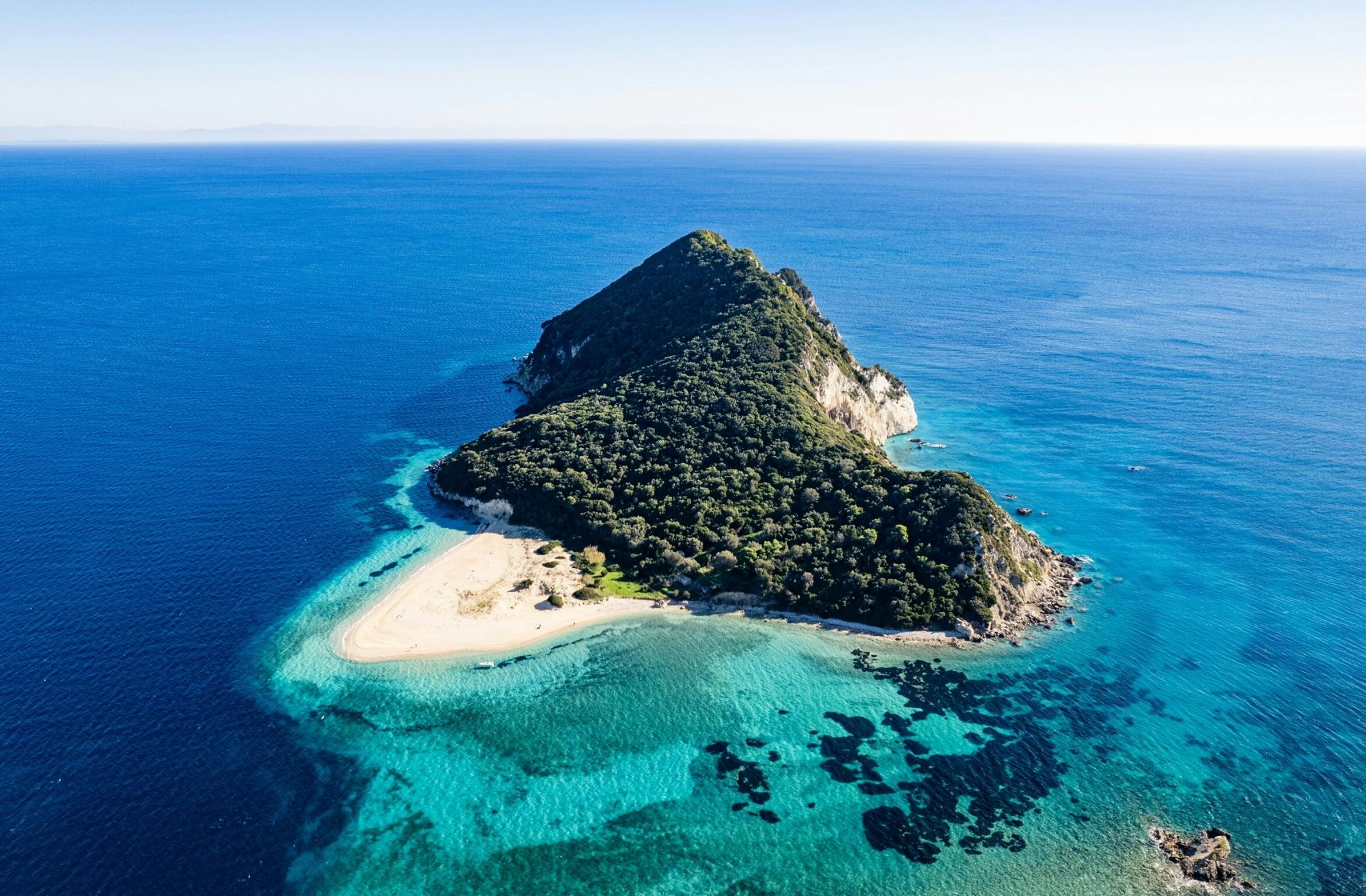 Glass-bottom boat tour of southern Zante’s highlights with optional transfer