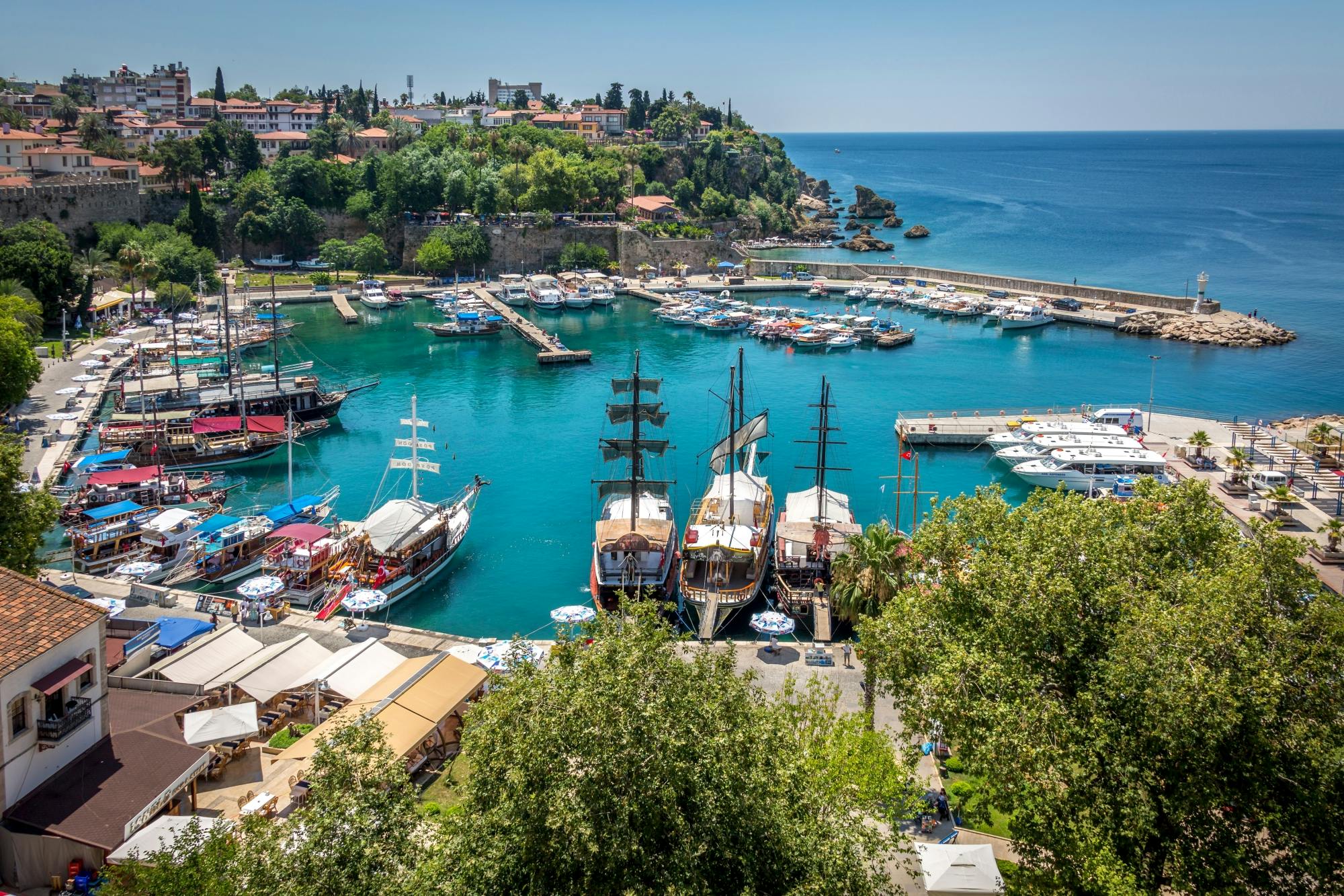 Gamlebyen i Antalya og Karpuzkaldiranfossen