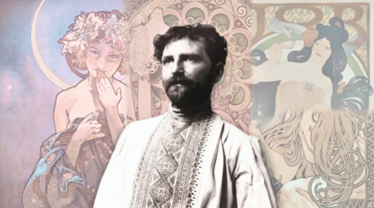 Toegangskaartje voor het Alphonse Mucha-museum met audiogids