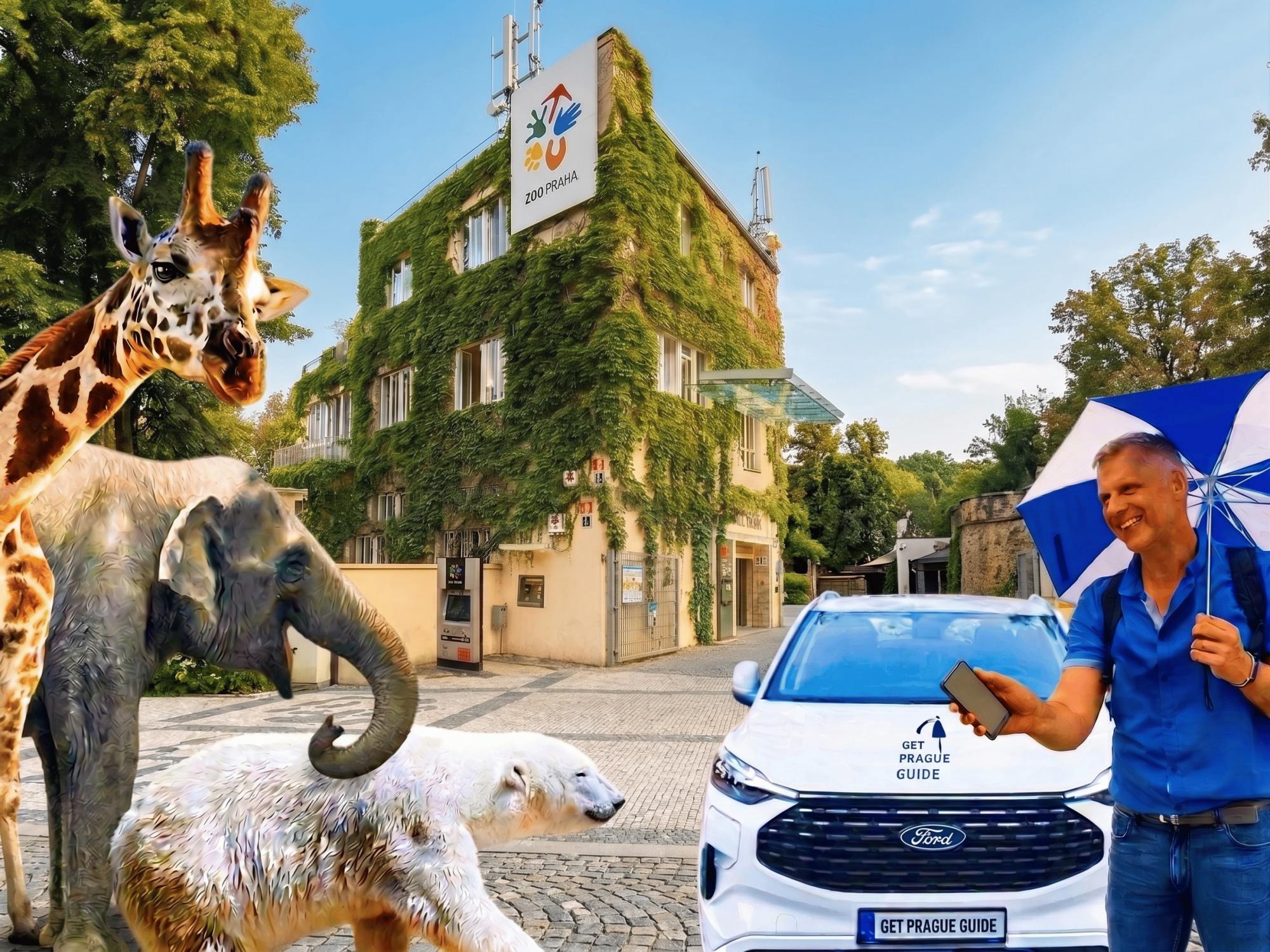 Transfer do praskiego zoo z audioprzewodnikiem