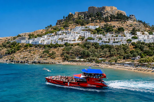 High-Speed Boat Trip to Lindos