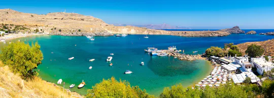 Escursione in barca privata di 4 ore alle Isole Smeraldo con partenza da Lindos