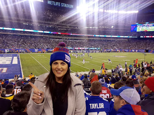 Bilhetes para o jogo de futebol dos New York Giants no Metlife Stadium