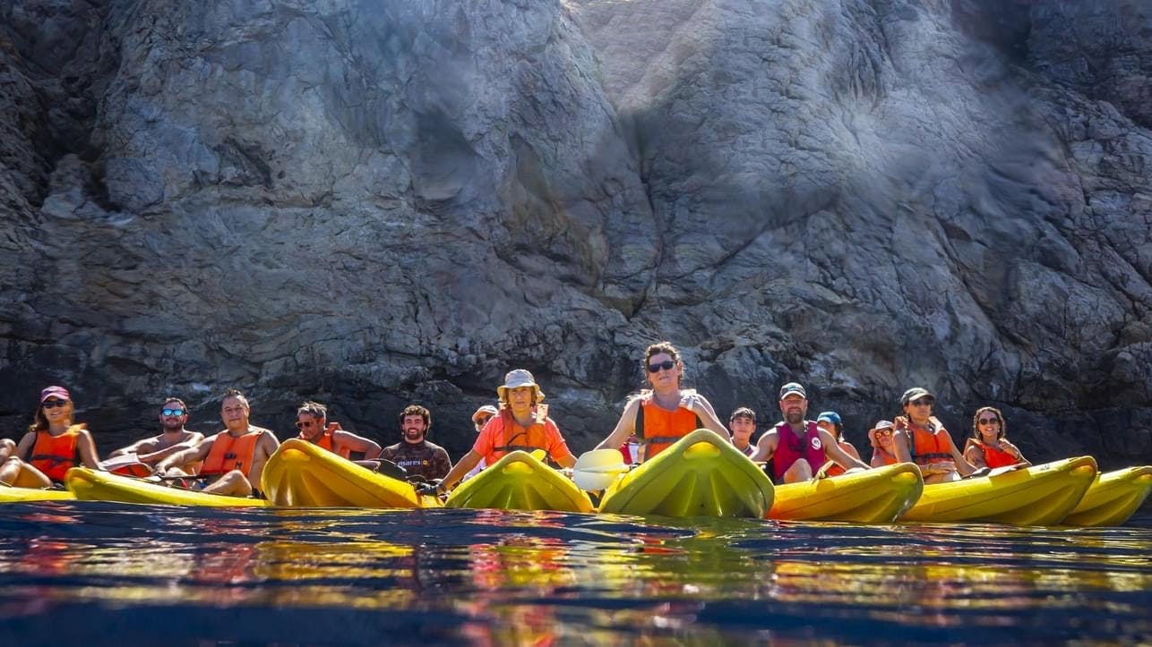 Guided sunset kayaking tour with picnic in Majorca with Keida