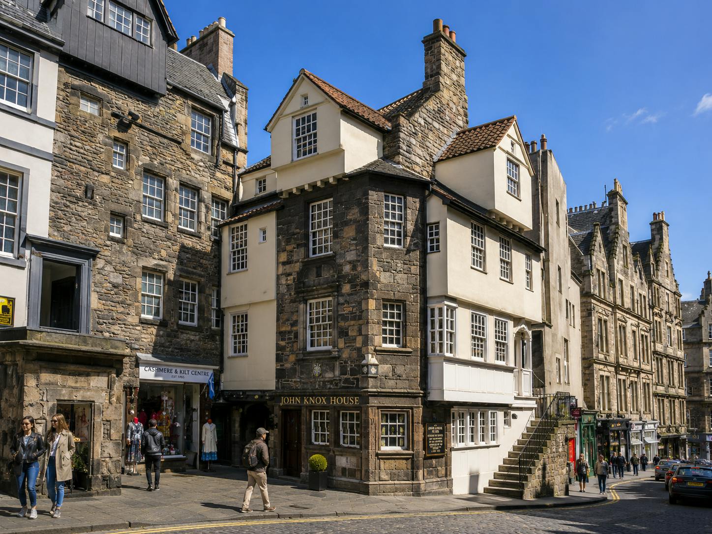 Bilhete de entrada para a John Knox House e eSIM