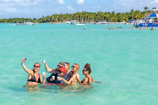 Saona Island highlights boat tour with buffet lunch