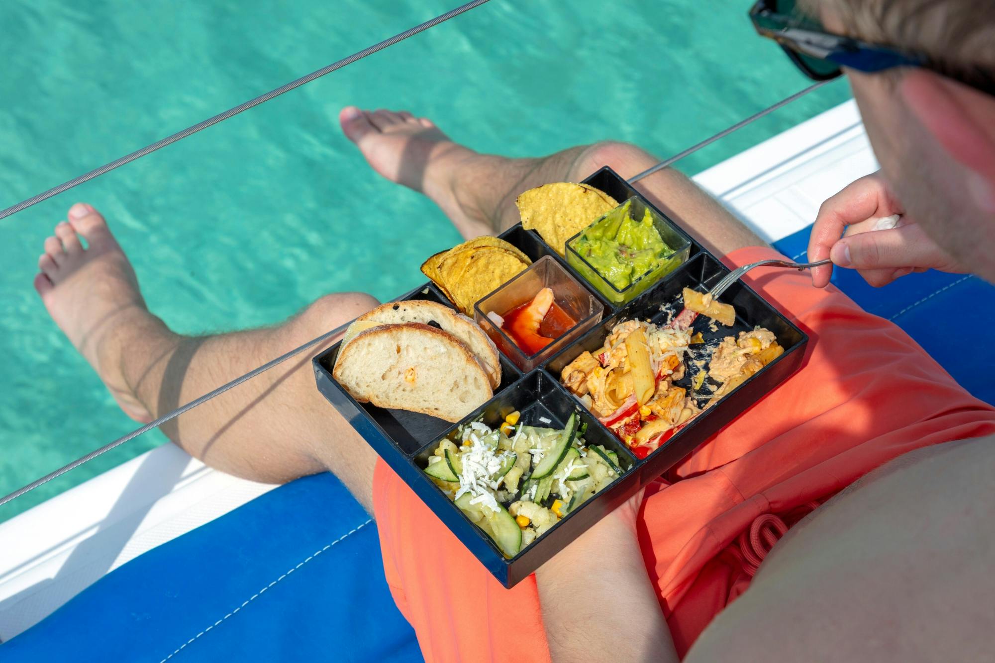 Full-day adults-only Riviera Maya boat trip with open bar and lunch