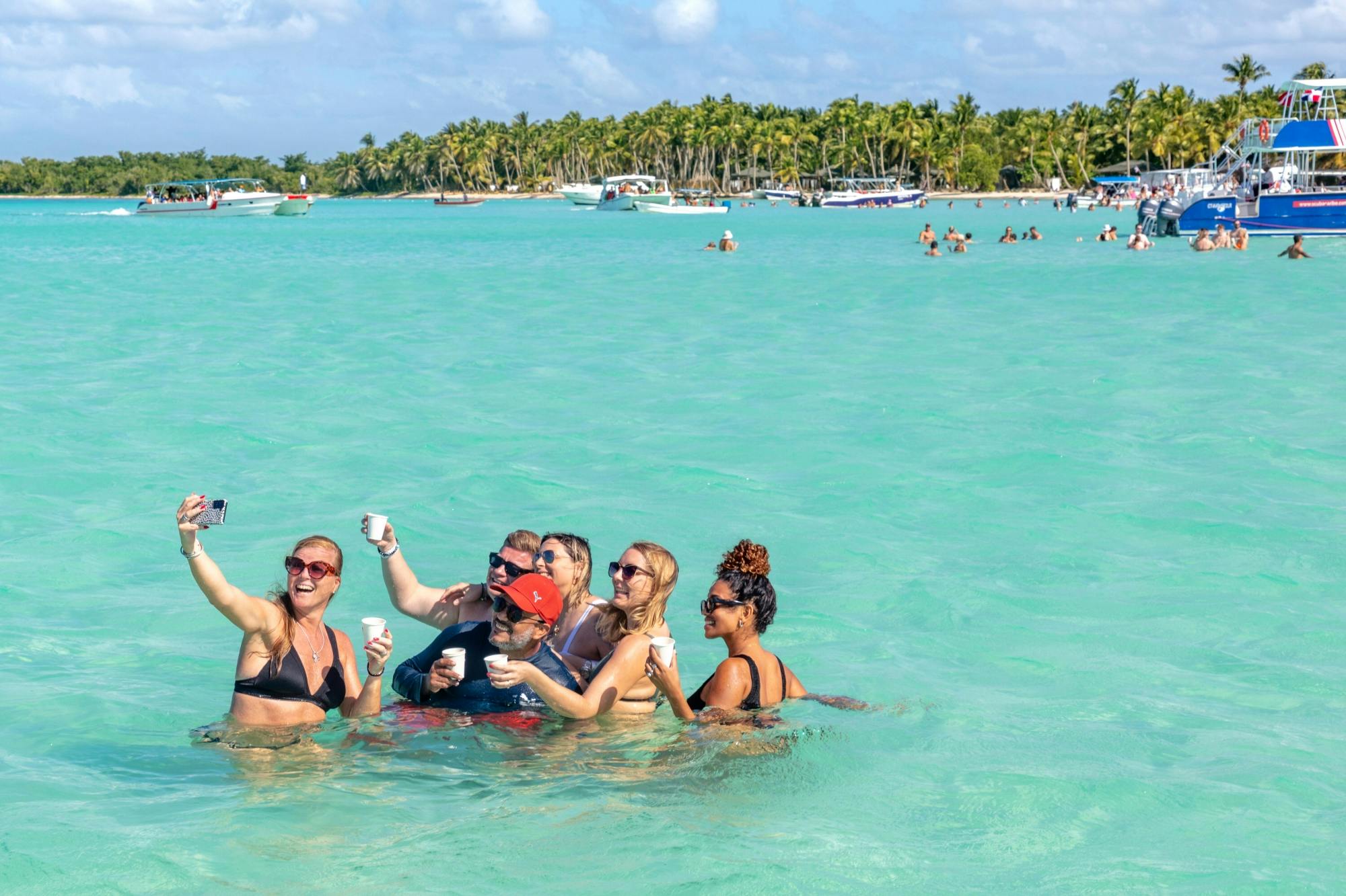 Saona Island highlights boat tour with buffet lunch