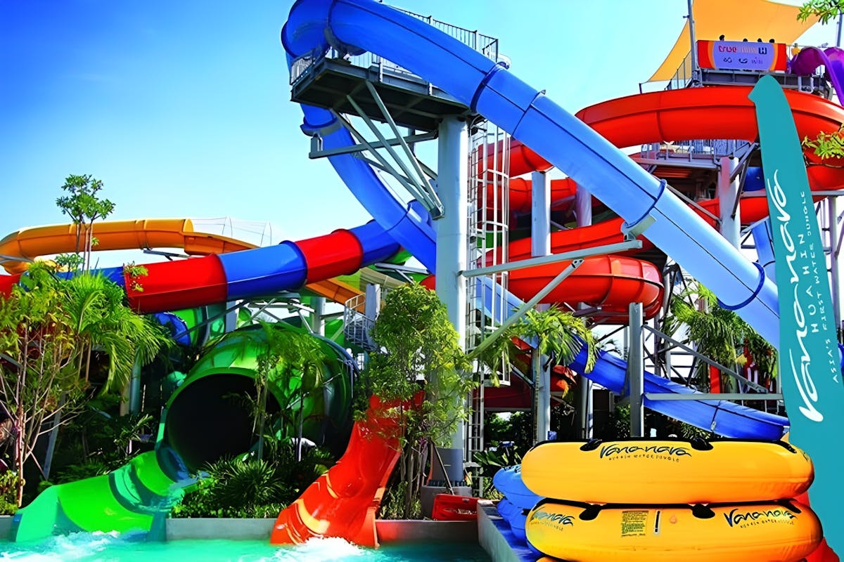 Dagkaart voor het waterpark in Hua Hin, inclusief optionele lunch