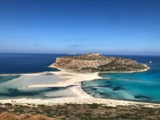 Balos Lagoon viewpoint and Falasarna Beach scenic van tour