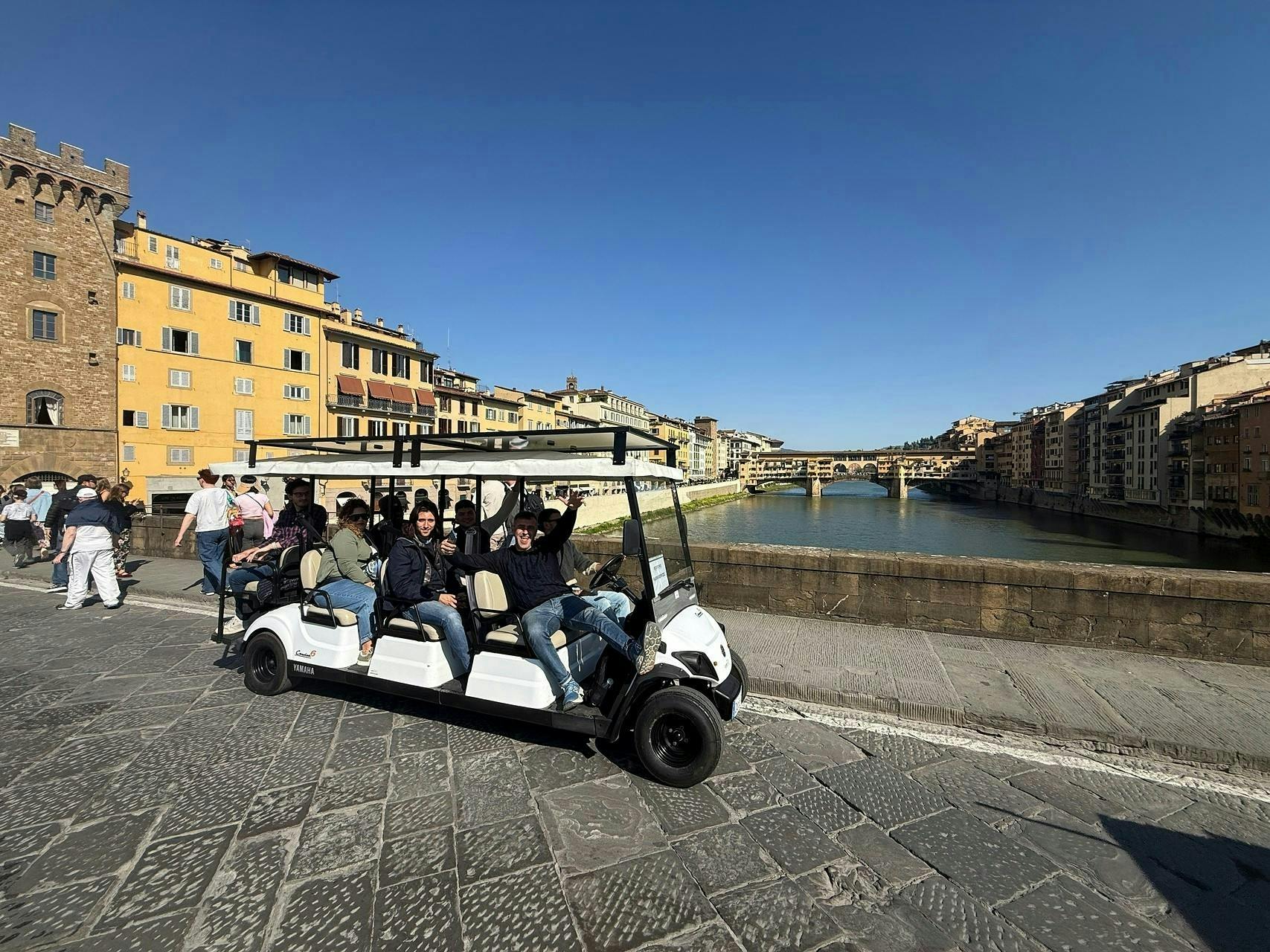 Parcours en voiturette électrique le long de l'Arno avec audioguide