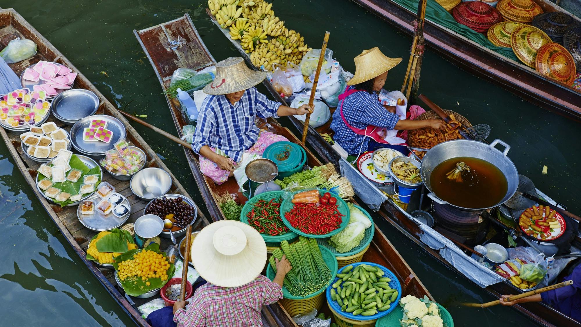 Floating Market and Bridge on the River Kwai combo tour