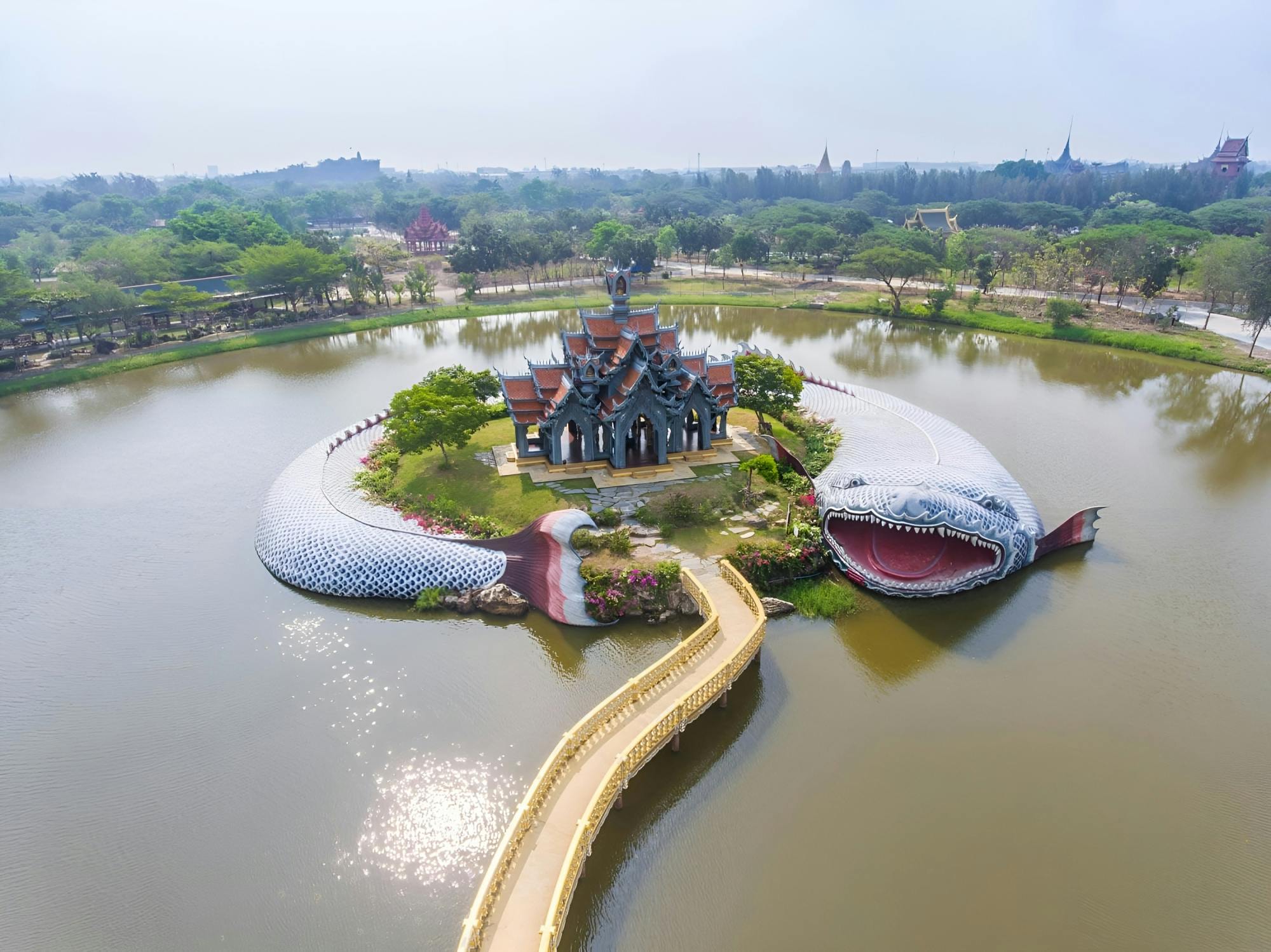 Muang Boran Ancient City ticket with replicas of Thai historical sites