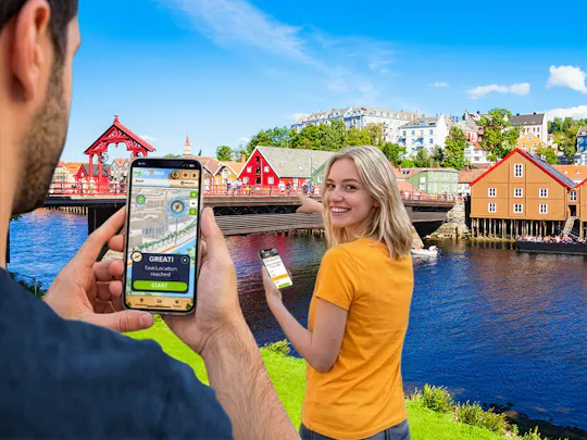 Self-guided digital scavenger hunt in Trondheim