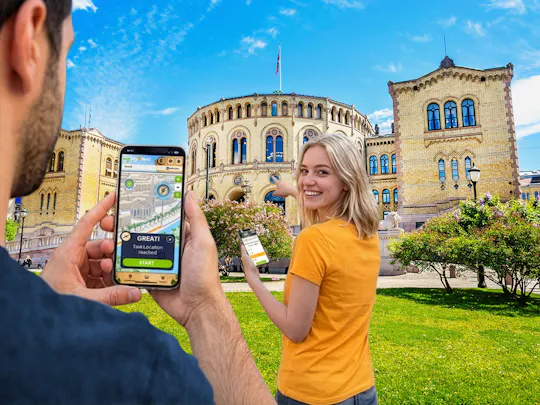Self-guided digital scavenger hunt in Oslo