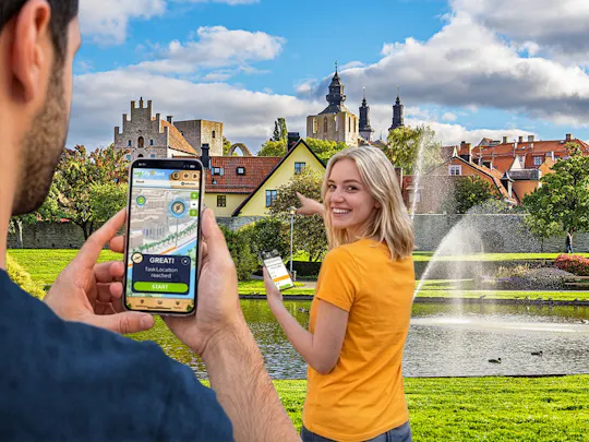 Caccia al tesoro digitale autoguidata a Visby