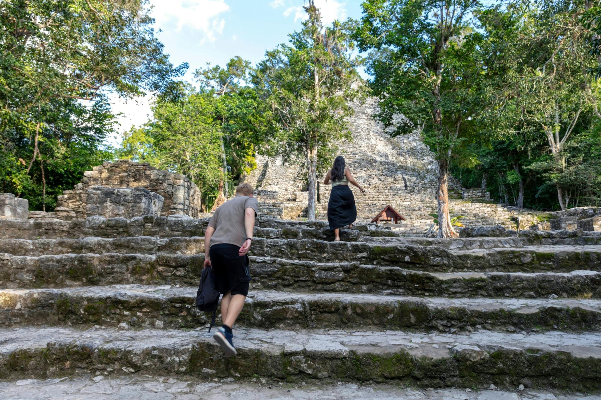 Maya Coba ruins tour with pyramid, ceremony and cenote swim