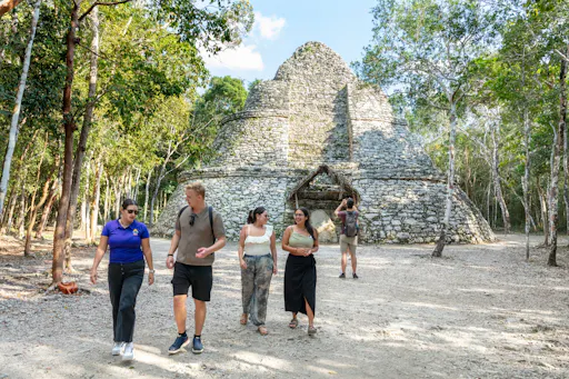 Maya Coba ruins tour with pyramid, ceremony and cenote swim
