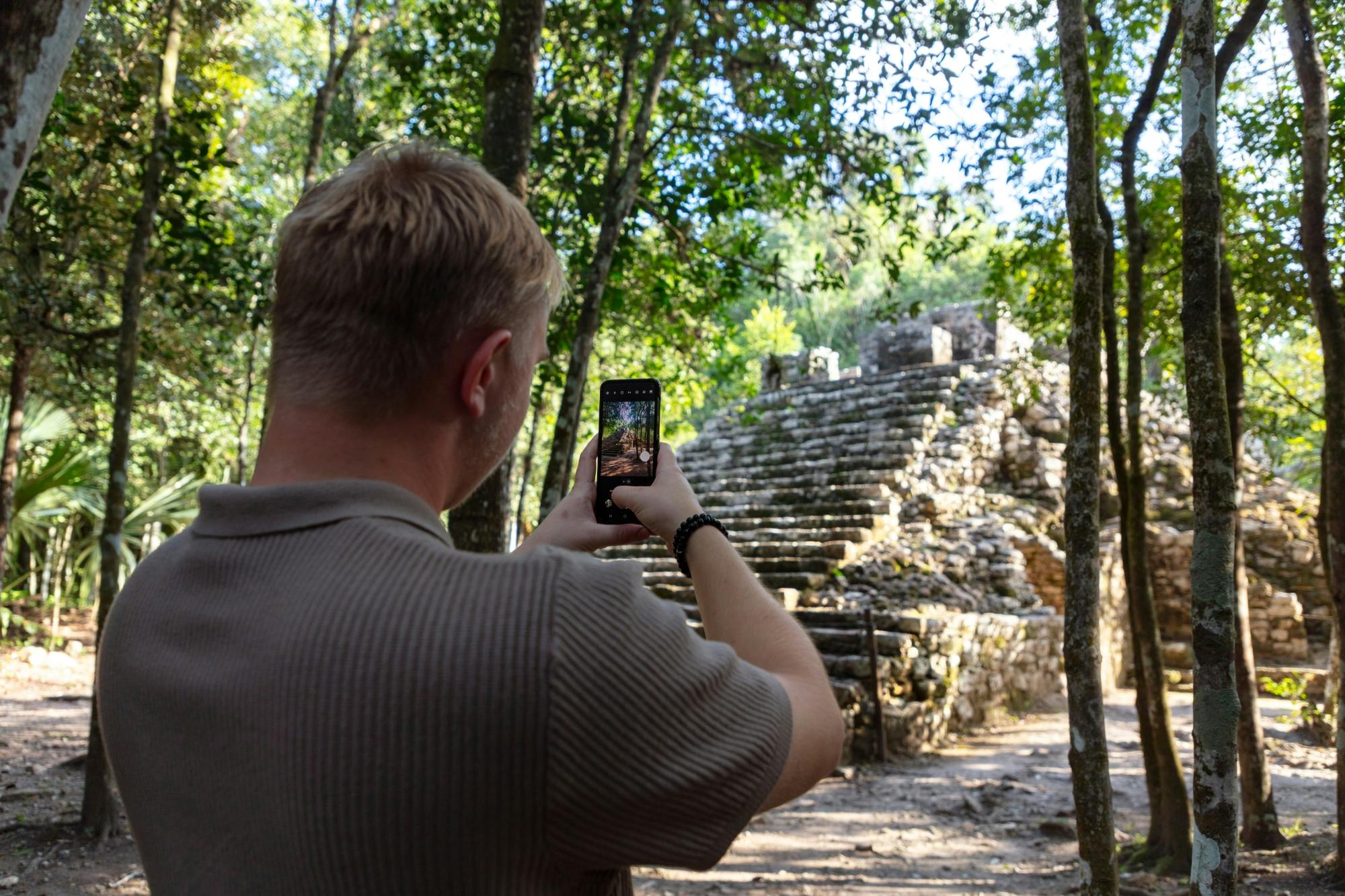 Maya Coba ruins tour with pyramid, ceremony and cenote swim