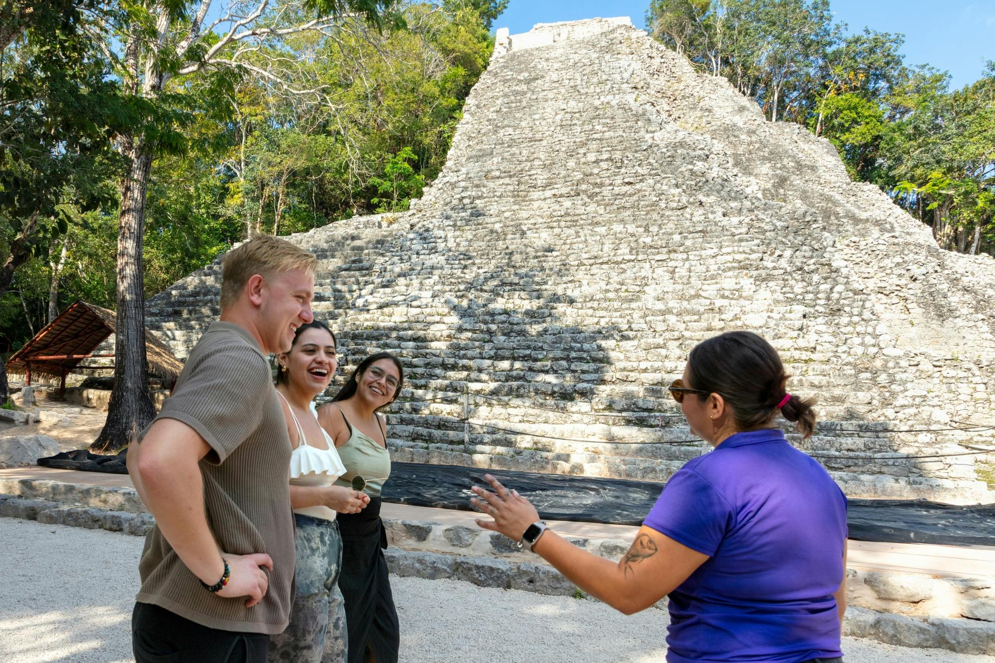 Maya Coba ruins tour with pyramid, ceremony and cenote swim
