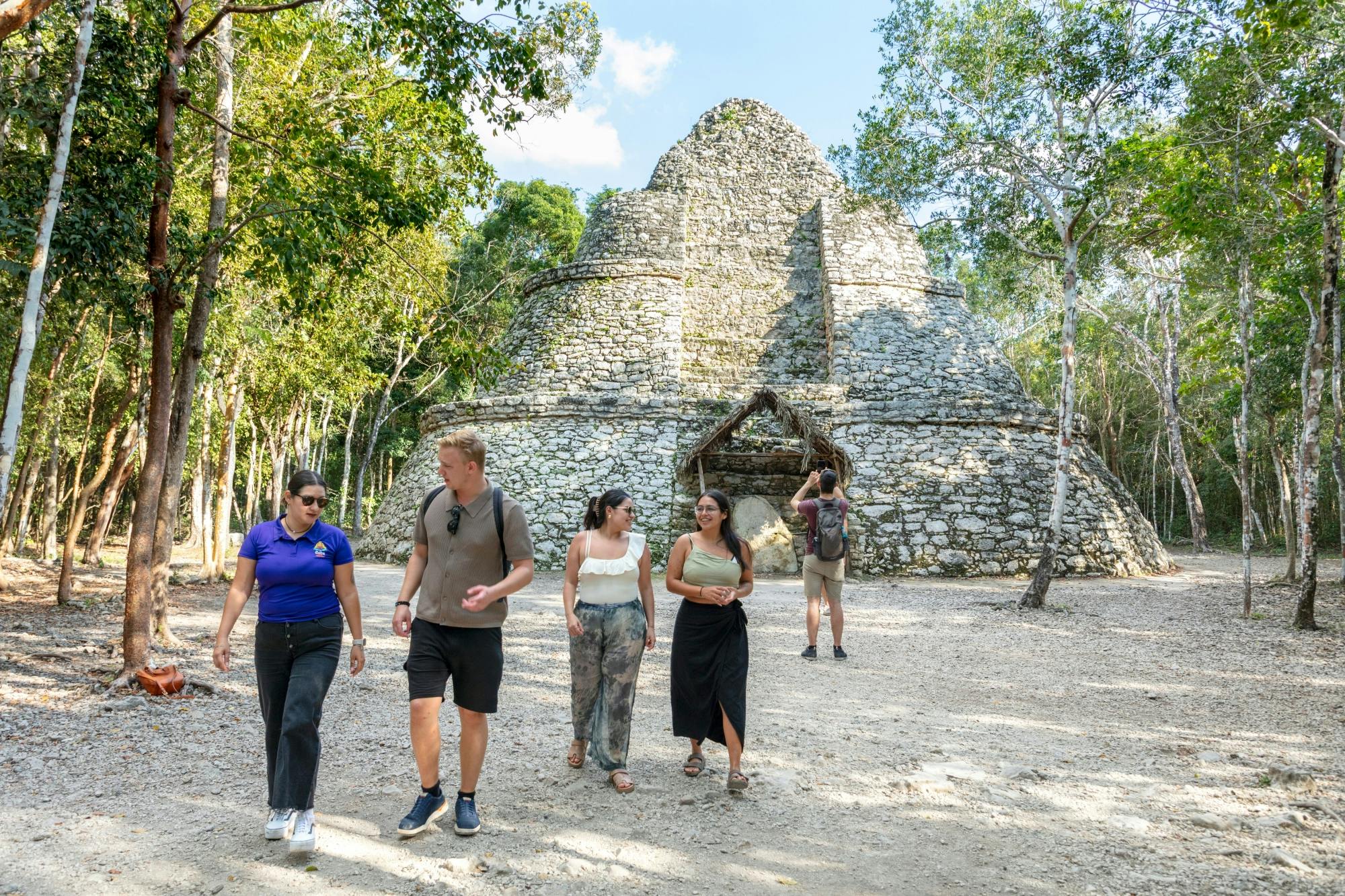 Maya Coba ruins tour with pyramid, ceremony and cenote swim