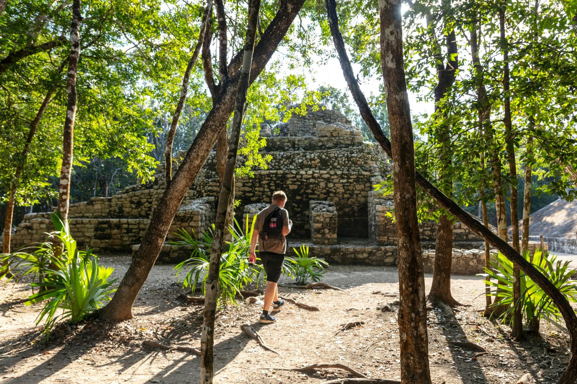 Maya Coba ruins tour with pyramid, ceremony and cenote swim