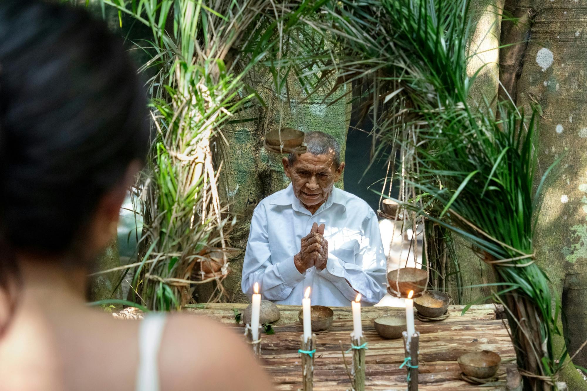 Maya Coba ruins tour with pyramid, ceremony and cenote swim