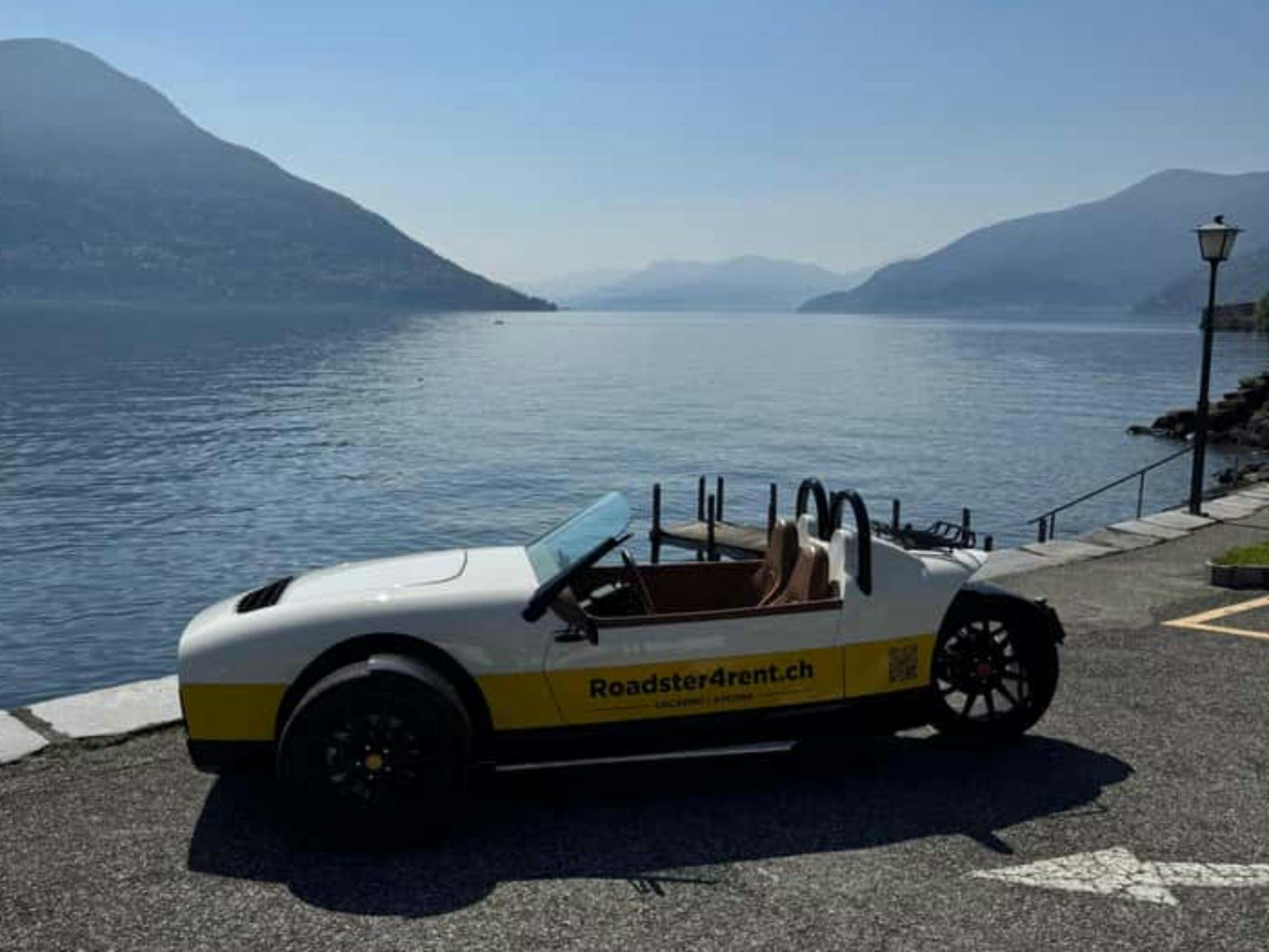 Circuit en roadster Vanderhall à trois roues au départ de Locarno