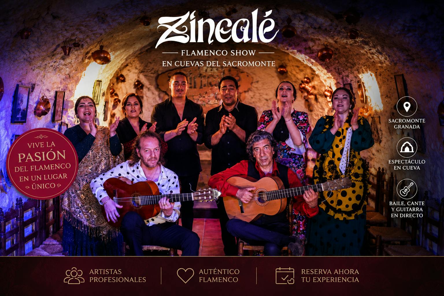 Flamenco-Show von Zincalé in einer Höhle im Sacromonte-Viertel