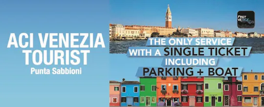 Passeio de barco por Veneza, Murano e Burano com estacionamento a partir de Punta Sabbioni