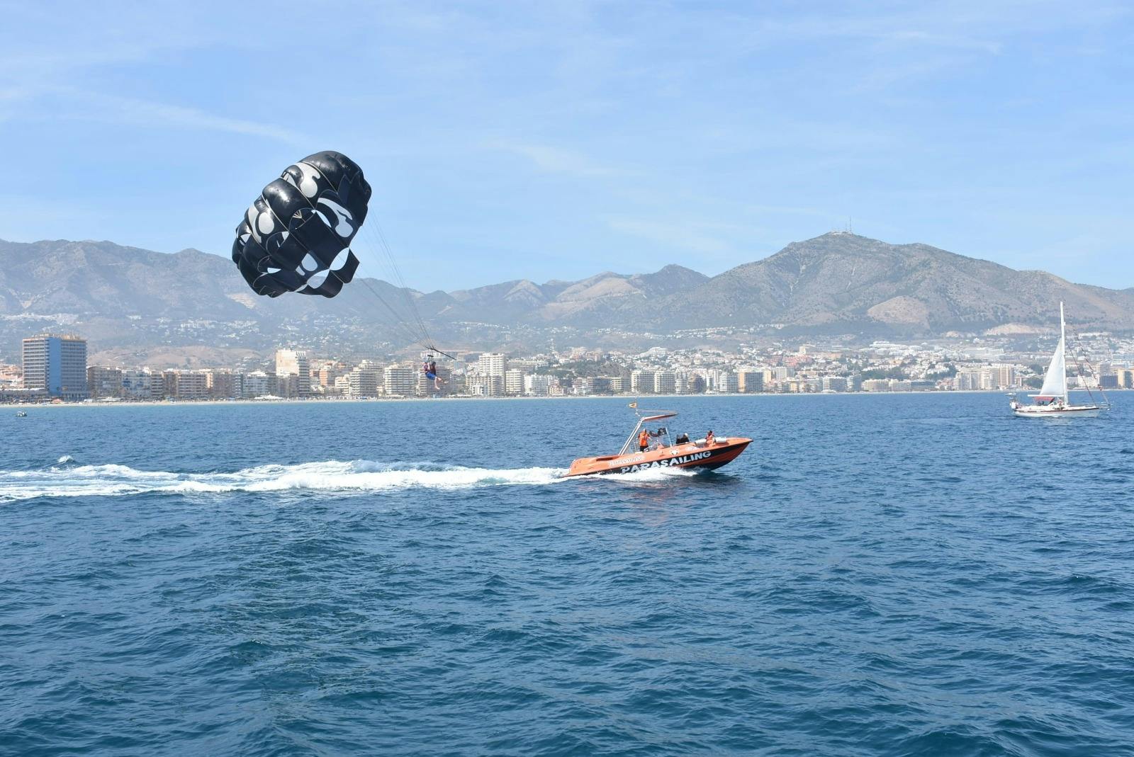 Parasailing flight in Benalmadena