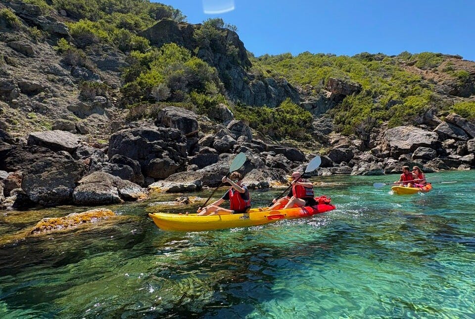 Kayak and snorkel trip from Ibiza’s Es Figueral Beach
