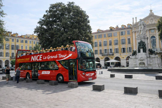 Nice hop-on hop-off bus tour with audio city tour and 1GB eSIM